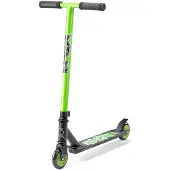 Xootz Brainache Stuntstep für Kinder - Grün/Schwarz - ABEC-5, Aluminium Deck, für 5+ Jahre, max. 50 kg