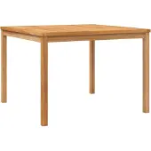 vidaXL Garten-Esstisch 110x110x77 cm Massivholz Teak