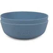 Filibabba Schüssel - 2er-Pack - Silikon - Powder Blue - - One Size - Schüsseln