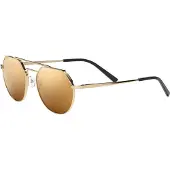 Serengeti Aviator Unisex Glänzend Hell Gold Saturn Fahrer Gold Polarisiert Shelby