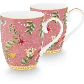 Pip studio Becher La Majorelle Pink 350ml (2er Set)