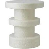 Normann Copenhagen Bit-Hockerstapel weiß/weißer Beistelltisch