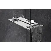 Huppe Select+ Shower Board geklemmt silber matt - Duschkabine