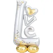 Amscan Folienballon Hochzeit Love