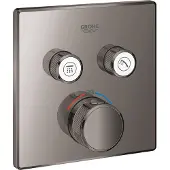 GROHE Grohtherm SmartControl Thermostat Fertigmontageset mit 2 Absperrventilen, eckige Ausführung
