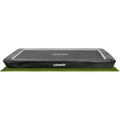 Usorteret Premium-Bodentrampolin mit Sicherheitsnetz – rechteckig – 244 x 366 cm