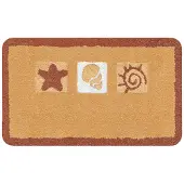 Kleine wolke Badteppich »Beach«, LxBxH: 65x55x2 cm - braun
