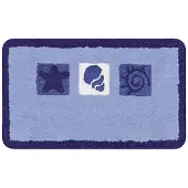Kleine wolke Badteppich Beach azur, 55 x 65 cm GLO782111566