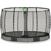 Exit Allure Premium Trampolin ø366cm, Bodentrampolin, Schwarz