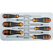 Bahco Set Mit 6 Phillips-und Pozidriv-schraubendrehern Mit Gummigriff
