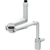 Geberit ONE WT- Raumspar-Anschluss Clou mit Hebel, Siphon d32 u. Keramikabd., 1 Stk.