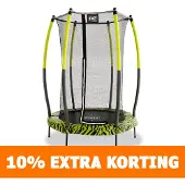 Exit Trampolin Tiggy Junior Schwarz/Grün inkl. Sicherheitsnetz