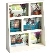 Walther design Rustic 3x10x15 3x10x10 Wood Block Frame white SM666W