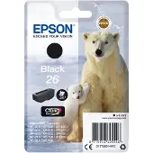 Epson Polar bear Singlepack Black 26 Claria Premium Ink, Schwarz, Tinte auf Pigmentbasis, 6,2 ml, 1 Stück(e), 220 Seiten