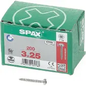 Spax -S HALBRUNDKOPF KREUZSCHLITZ Z1 VOLLGEWINDE WIROX 1000ST 3x25