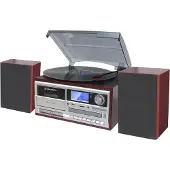 Roadstar HIF8892DBT, Home-Audio-Minisystem, Kirsche (Frucht), 64 W, FM, PLL, Blau, MP3