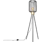 QAZQA Design-Stehlampe schwarz mit Gold - Mayelle