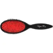 Roger Para Ovale rote 11-reihige Luftkissenbürste mit Nylonborsten und ergonomischem Griff