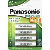 Panasonic aa alkaline 1.2v 4 Stk. wiederaufladbare Batterie1900mah