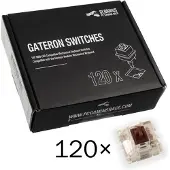 Glorious Gateron Mx Brown Mechanische Tastaturschalter 120 Einheiten