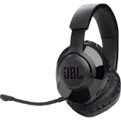 JBL Quantum 350 Over-Ear Gaming Headset – Wireless 2.4 GHz und USB-C-Anschluss – Mit abnehmbarem Boom Mic und QuantumSurround Sound – Schwarz