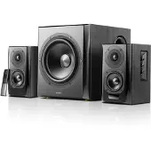 Edifier S351DB 2.1 Bluetooth Lautsprechersystem – 150W, 8" Subwoofer, Titanium Hochtöner, Optical & Coaxial, HiFi Soundsystem Schwarz