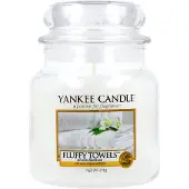 Yankee candle Duftkerze Fluffy Towels Classic Medium Jar 411g 411 g