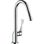 Hansgrohe Spültischmischer Axor Citterio chrom Eco mit Ausziehbrause, 39832000