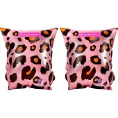Draakjes en Boefjes Schwimmen Essentials Rosa Gold Panther Print Swim Straps - 2-6 Jahre