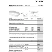 Duravit Luv Aufsatzbecken 70x40cm, ohne Überlauf, ohne Hahnlochbank, ohne Hahnloch, geschliffen, 0379702600, Farbe: Innenfarbe Weiß Hochglanz / Aussenfarbe Weiß Seidenmatt