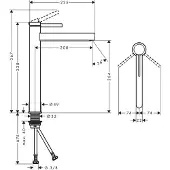 Hansgrohe 76070700 Waschtischmischer 260 Finoris