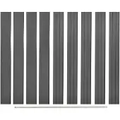vidaXL Ersatz-Zaunbretter 9 Stk. WPC 170 cm Grau