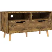 vidaXL TV-Schrank Räuchereiche 90x40x48,5 cm Holzwerkstoff