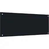 vidaXL Küchenrückwand Schwarz 100x40 cm Hartglas