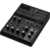Yamaha AG06 MK2 6-Kanal-Mischpult mit USB-Interface schwarz