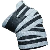 Gorilla wear Knee Wraps grey/black 2,5m / 98Inch