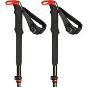 Atomic Bct Mountaineering Carbon Sqs Poles Rot,Grau 115-135 cm