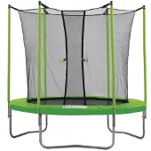 Kangui Blau Trampolin 250 cm rund mit Sicherheitsnetz, 48 Federn, EN 71-14/CE