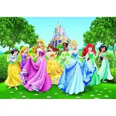 Disney Fototapete Prinzessinnen Grün Gelb und Blau 360 x 254 cm 600360