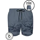 Muchachomalo Badehose Water React | Grösse: XL | Farbe: Grau/Print