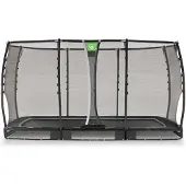Exit Allure Premium Trampolin 214x366cm, Bodentrampolin, Schwarz