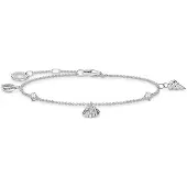 Thomas Sabo Armband Muscheln und Weisse Steine Silber