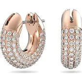 Swarovski Ohrringe - Dextera hoop Small rose gold-tone plated - Gr. unisize - in Quarz - für Damen