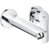GROHE Eurosmart 2-Loch-Waschtischbatterie, Unterputzmontage, Ausladung 209mm, ohne Ablaufgarnitur, 29338003, Farbe: Chrom