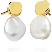 Paul Hewitt Damen-Ohrhänger 925er Silber Süßwasserperle Gold