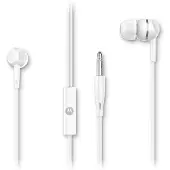Motorola Sound Earbuds 105 In Ear Kopfhörer mit Kabel - Integriertes Mikrofon - Kristallklarer Klang - inkl. 6 Silikon-Ohrpolster - Weiß