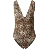 Hunkemoller Badeanzug Leopard Braun