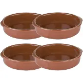 Regas Crème Brûlée Fad Brun Stentøj Ø20cm 4 Stk