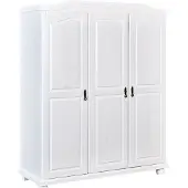 Ebuy24 Basil Kleiderschrank 3 Türen weiss.
