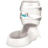 MPETS Weißer Kunststoff Tierwasserbrunnen - 3,5L